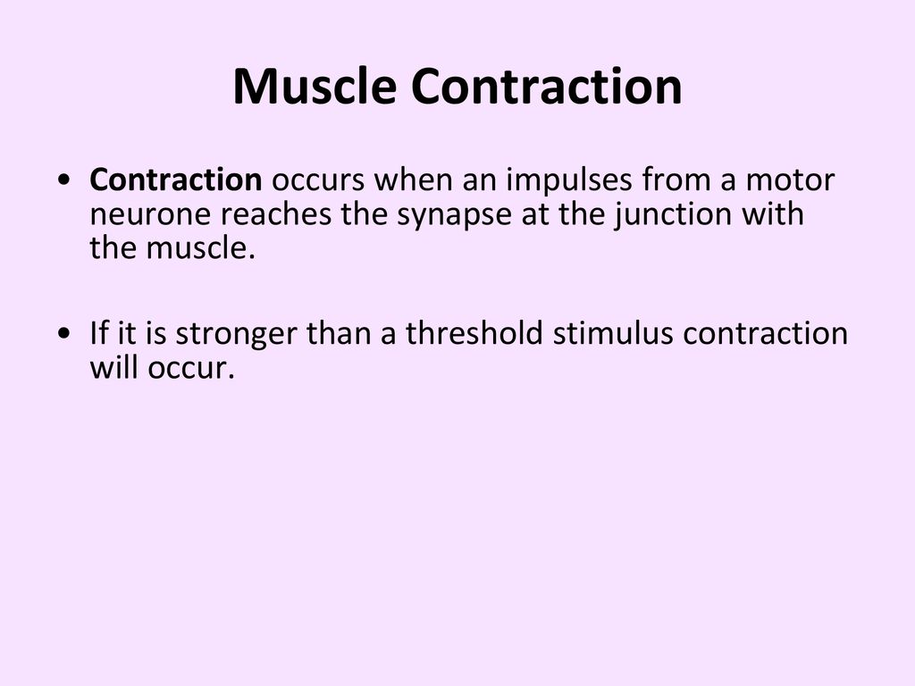 when contraction occurs