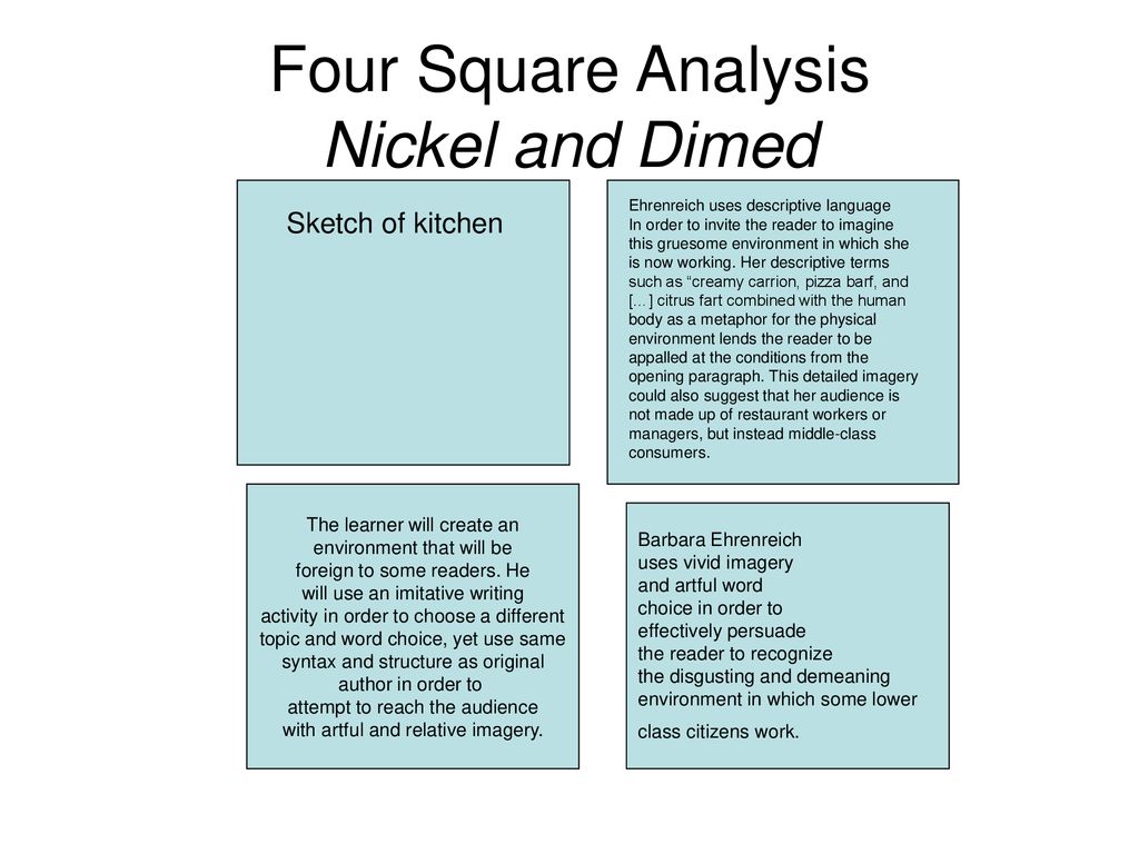 nickel and dimed analysis
