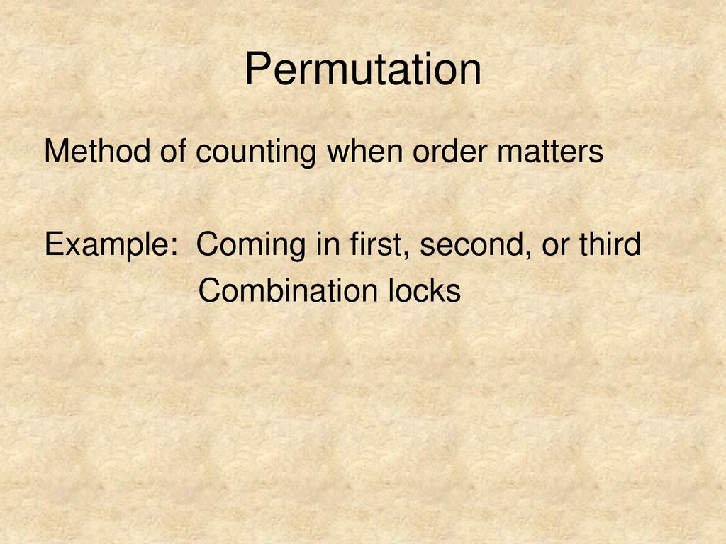 PERMUTATIONS. - ppt download