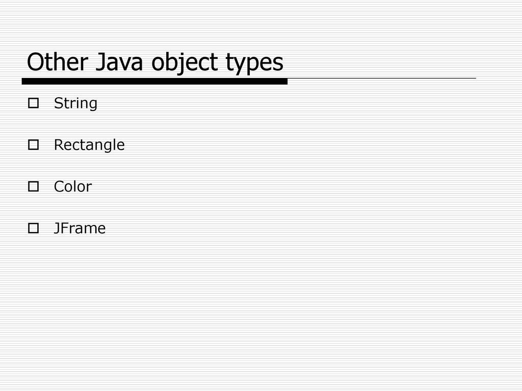Objects. - ppt download