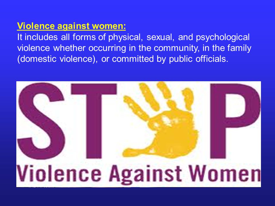 Violence against women: