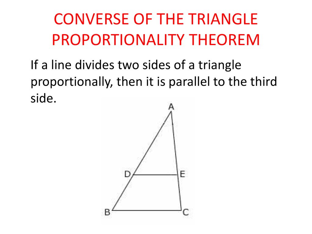 Parallel Lines and Proportional Parts - ppt download