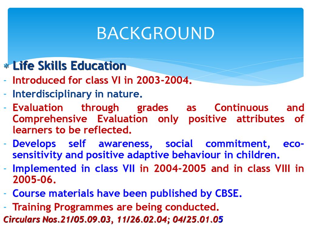 Life Skills : Class - VII - CBSE