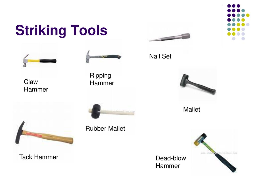 Standard 4 Hand Tools Striking Tools Measuring And Layout Tools Ppt Download
