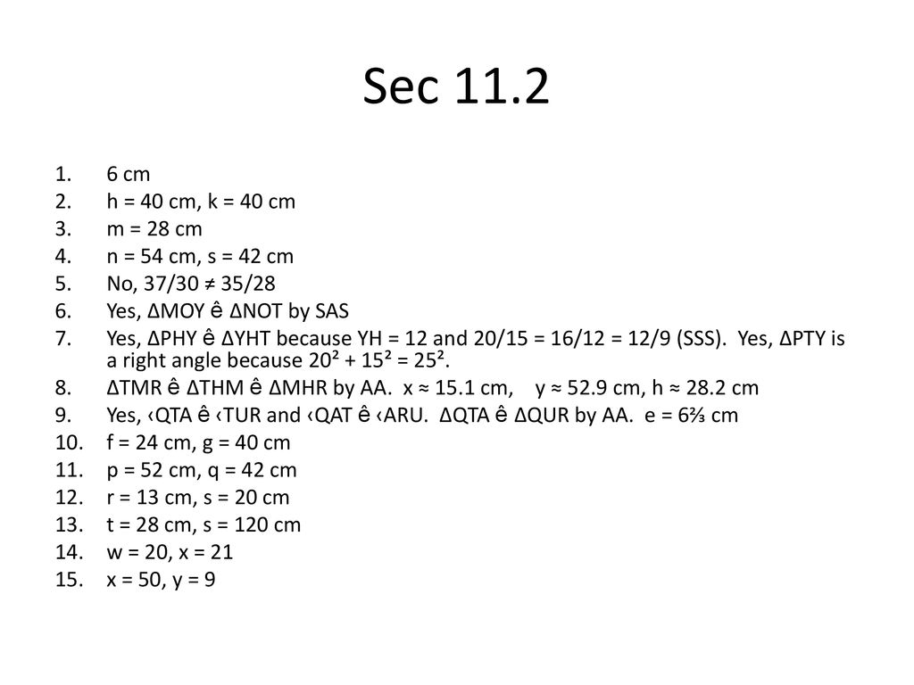 Chapter 11 Geometry Homework Answers Ppt Download