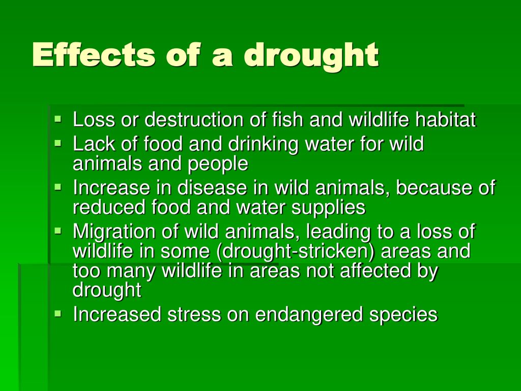 Drought No rain, no life. Biology Diagrams