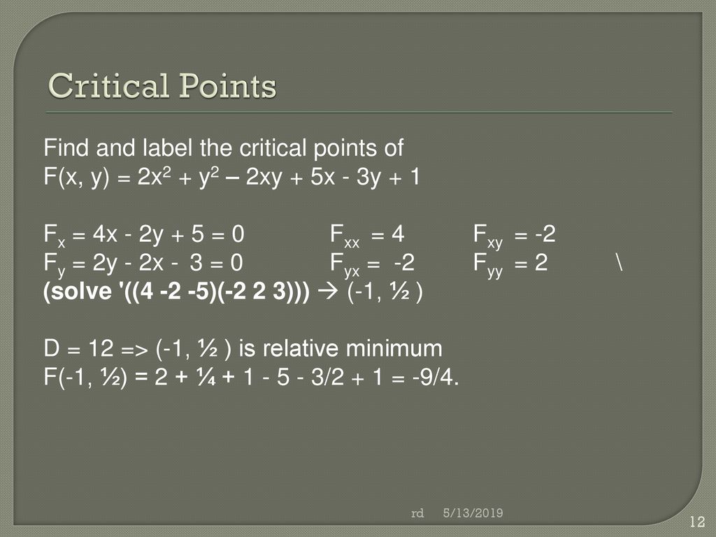 Lagrange Multipliers Ppt Download