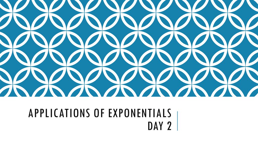 homework 3 5 applications of exponentials