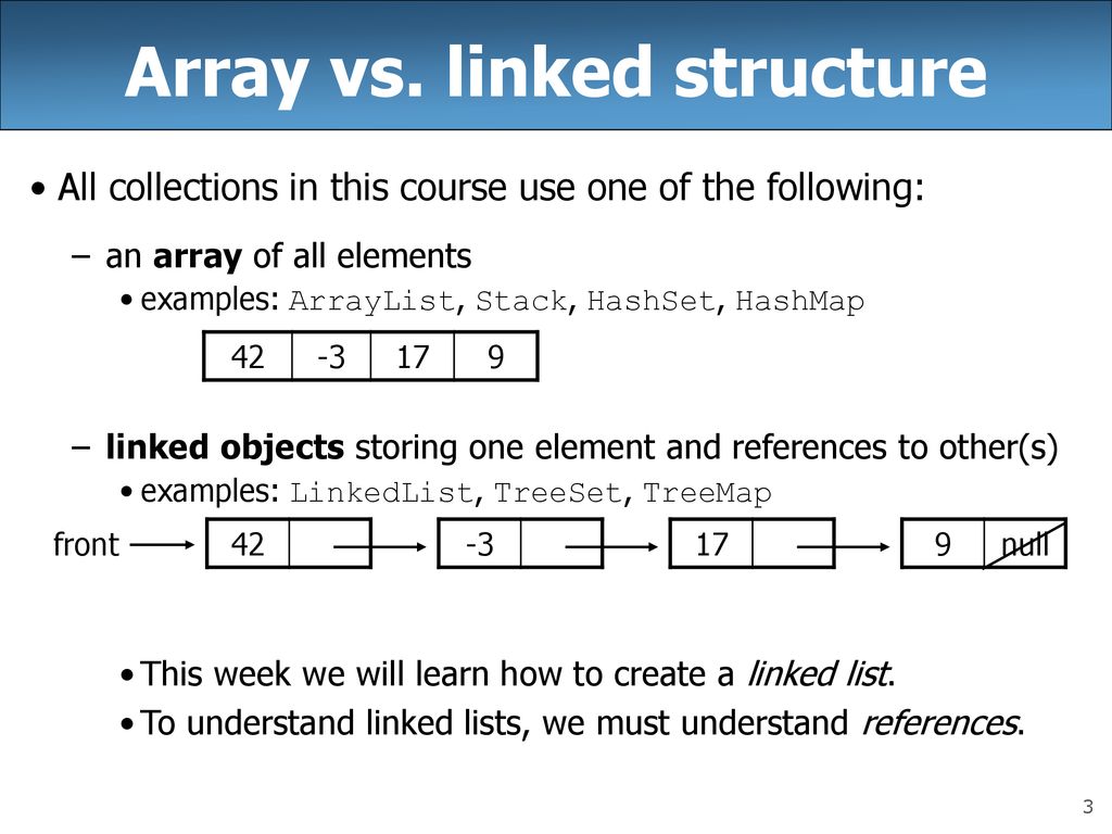 CSE 143 Lecture 7 References and Linked Nodes reading: ppt download