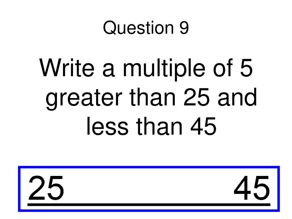 Year 2 Mental Maths Test 6 Week ppt download