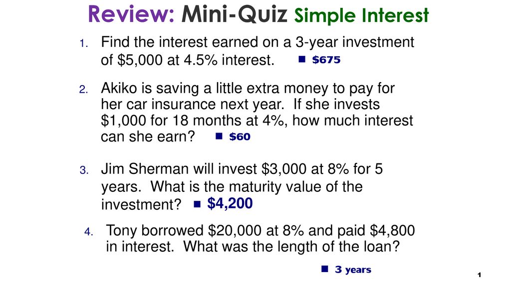 Review Mini Quiz Simple Interest Ppt Download simple-compound-calculator