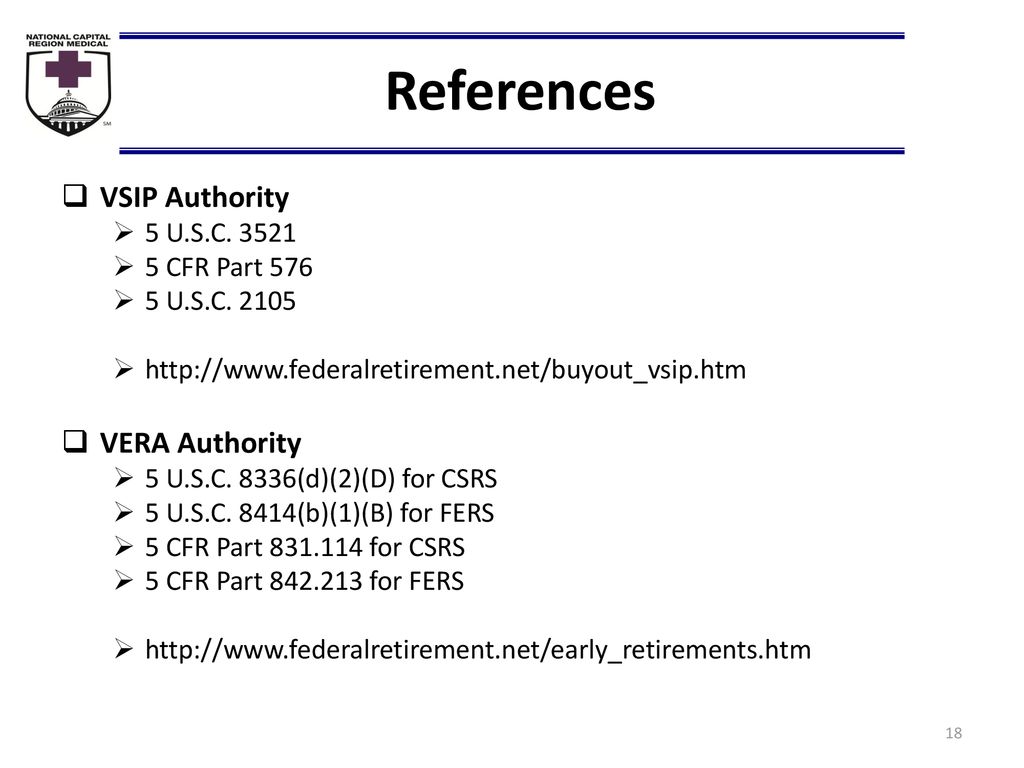 FY 2019 VERA/VSIP Opportunity ppt download