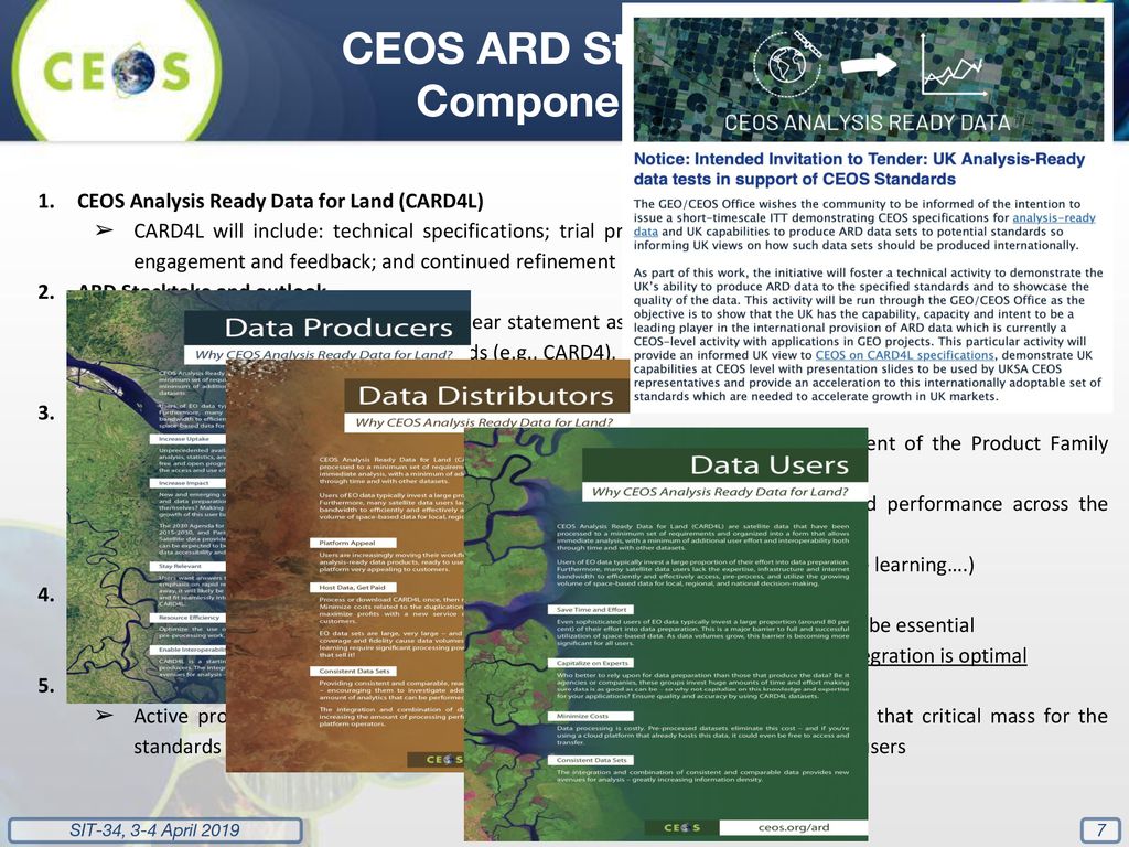 CEOS ARD Strategy Components
