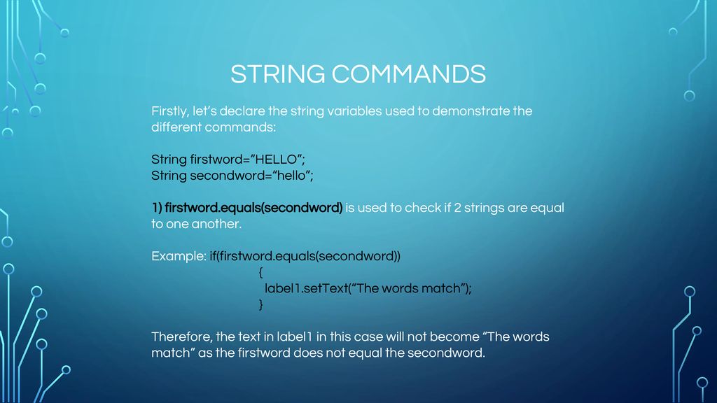 Strings by daniel justin pani ppt download
