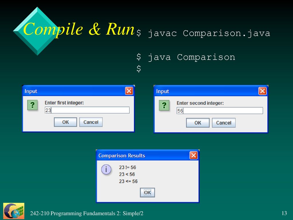 F II 2. Simple Java Programs Objectives - ppt download
