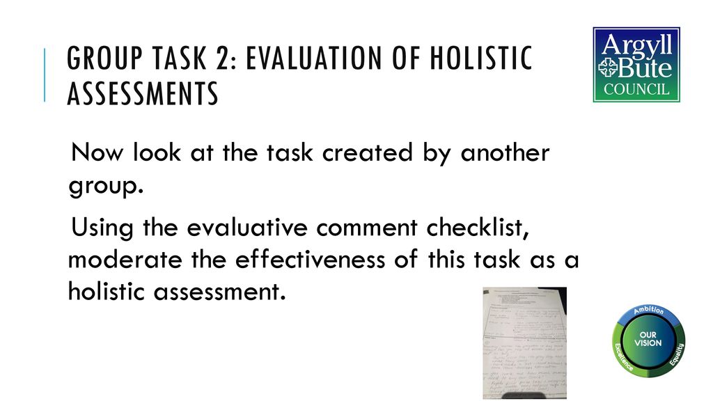 Creating effective holistic assessment tasks - ppt download