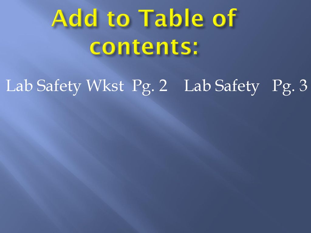 Add to table of contents ppt download