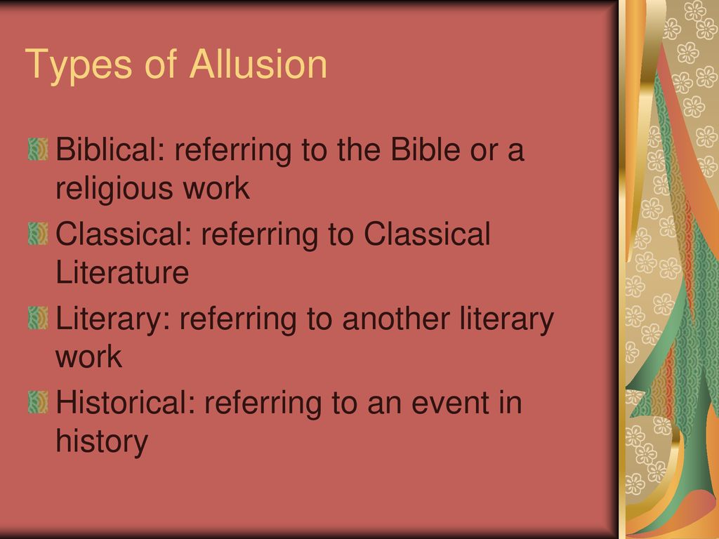 Allusion. - ppt download