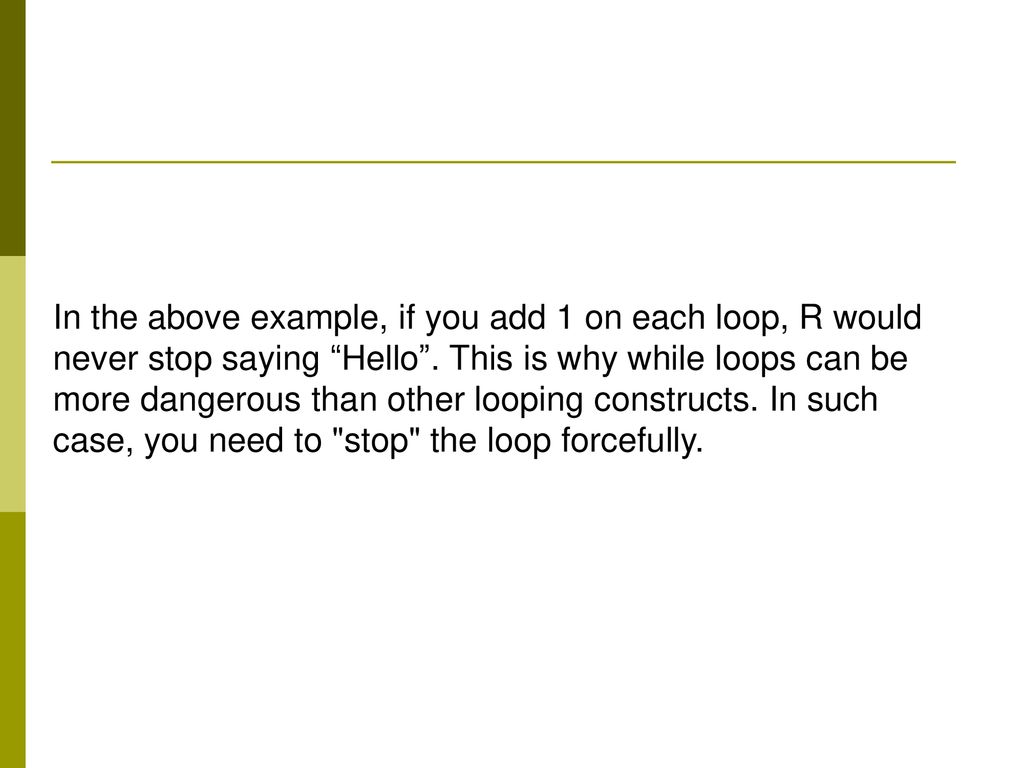 stop loop in r stop loop in r