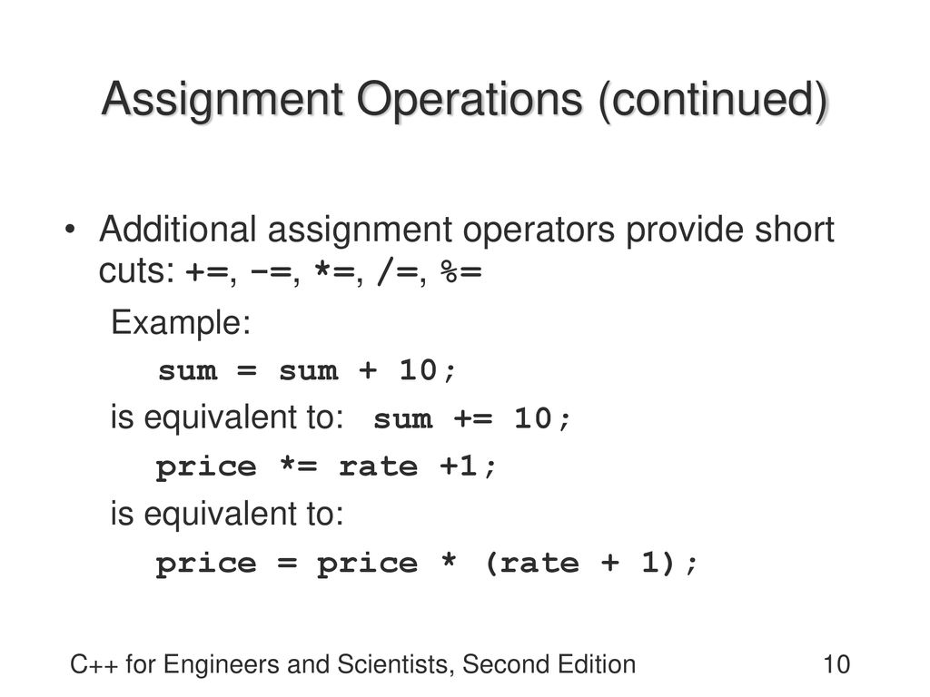 C++ for Engineers and Scientists Second Edition - ppt download