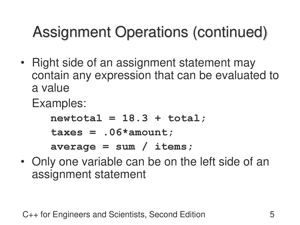 C++ for Engineers and Scientists Second Edition - ppt download