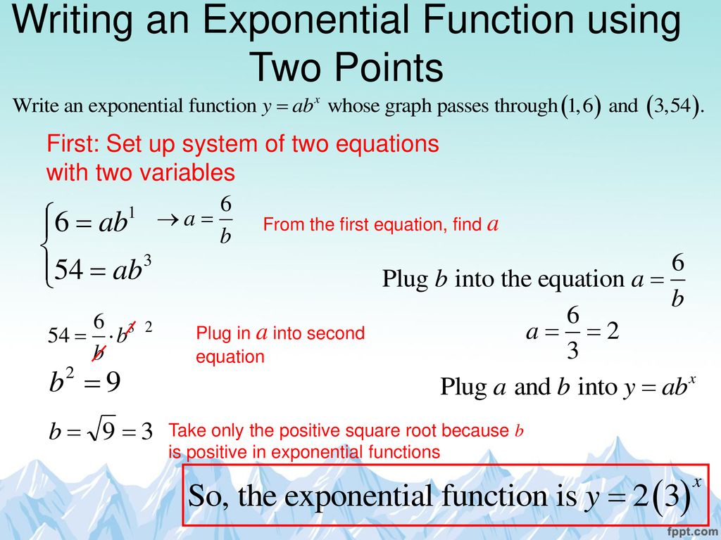 24-24 Modeling with Exponential Functions - ppt download