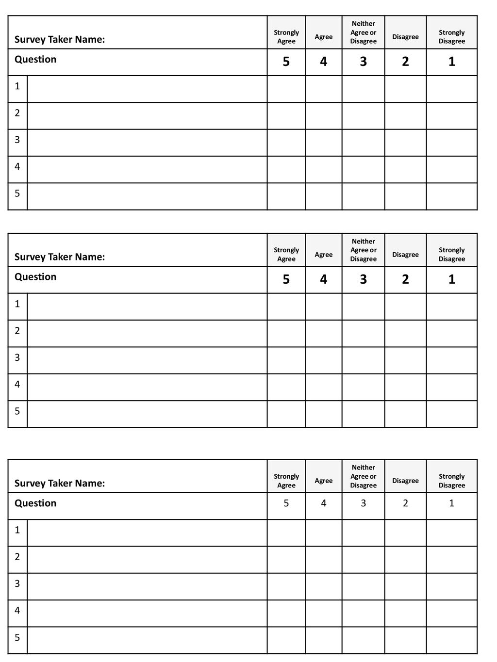 Survey Taker Name: Question Survey Taker Name: - ppt download