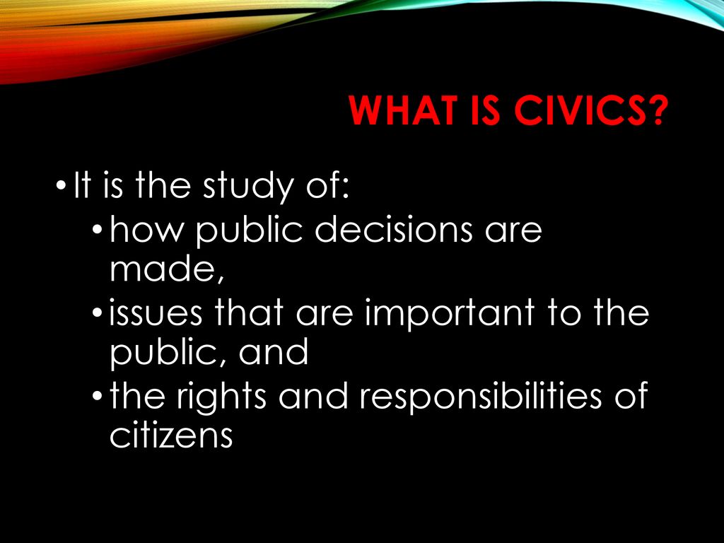 What is civics ppt download