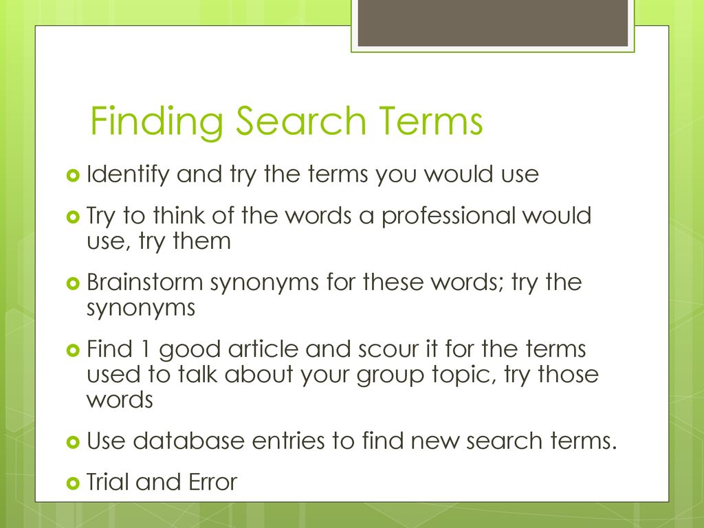 Library Research for the Annotated Bibliography ppt download