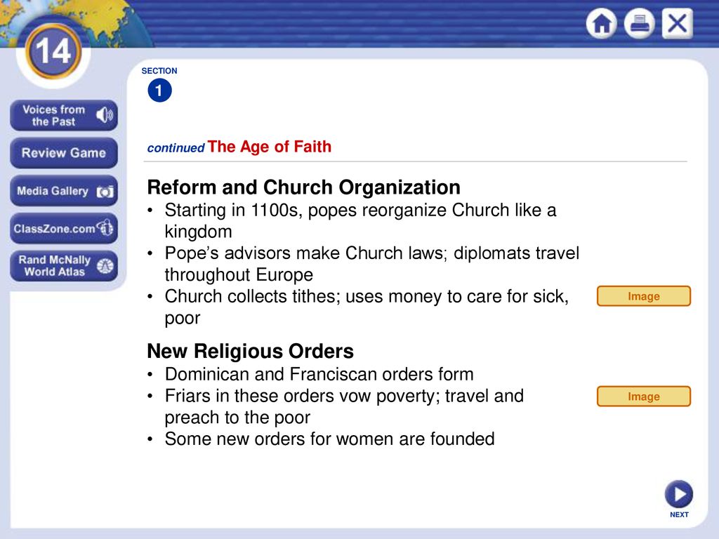 Reform and Church Organization