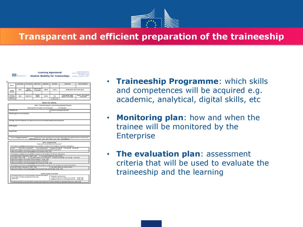 Student traineeships in Europe Policy and programme activities - ppt  download