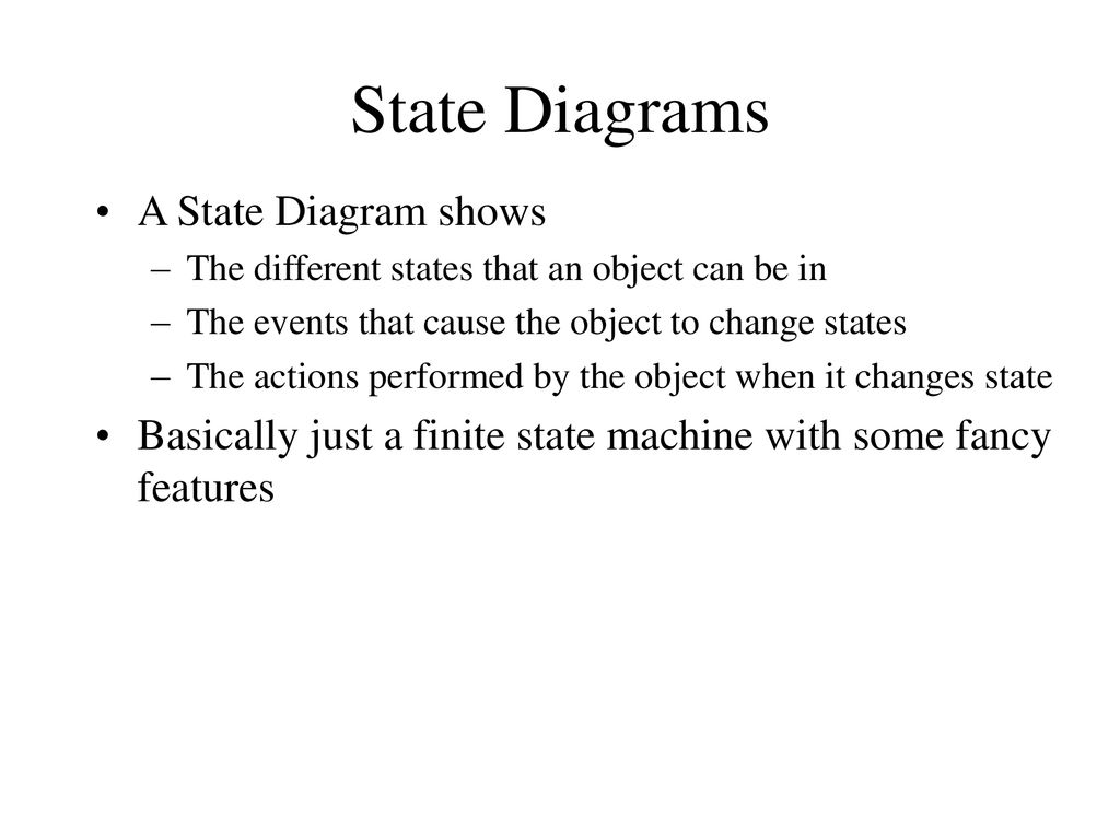 UML State Diagrams. - ppt download