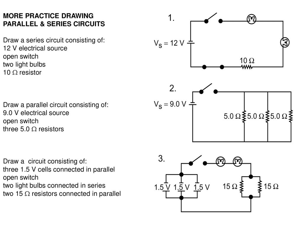 Draw A Schematic Diagram Of A Circuit Consisting Of 3v Battery