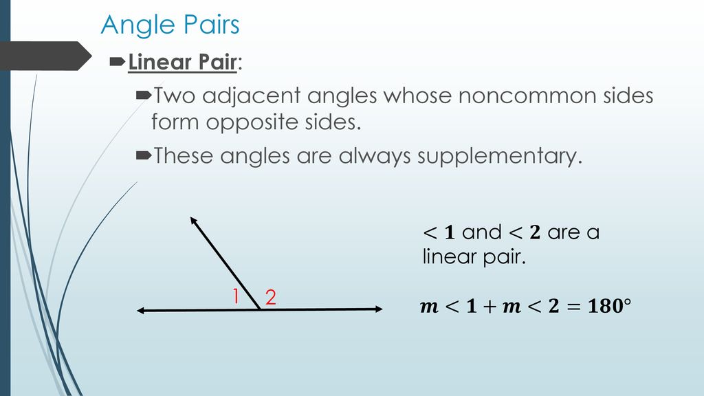 1 5 Angle Pair Relationships Ppt Download