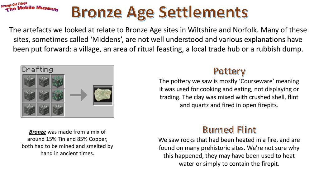 History and Prehistory If you want to start early, read up on: - ppt