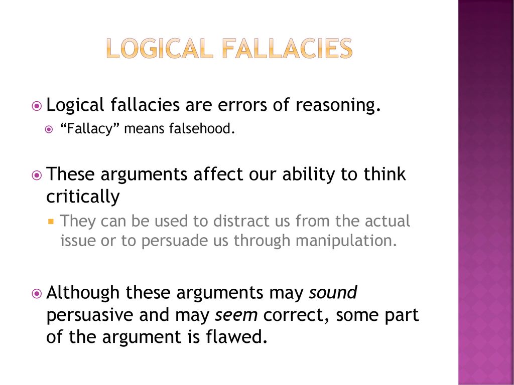 Logical Fallacies English II. - ppt download