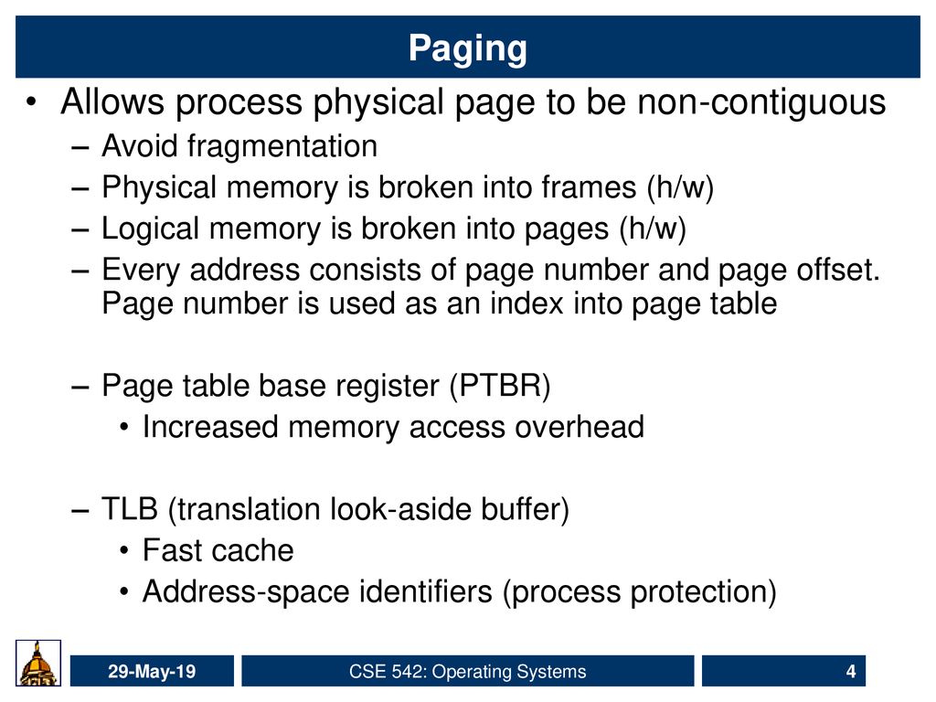CSE 542: Operating Systems - ppt download