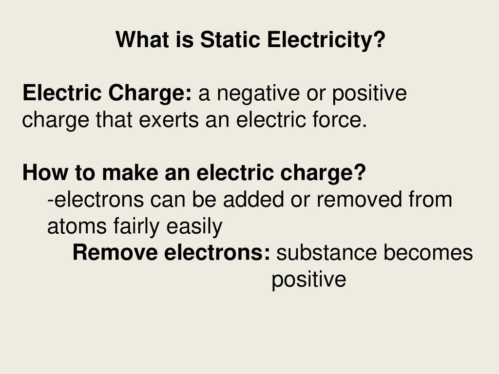 What is Static Electricity? - ppt download