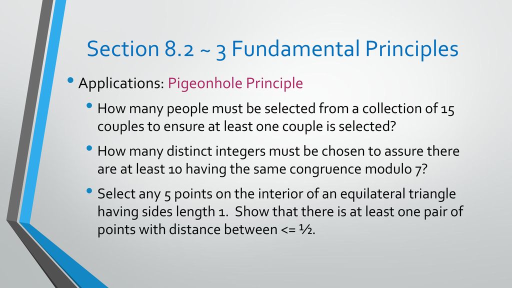 Section 8.2 ~ 3 Fundamental Principles