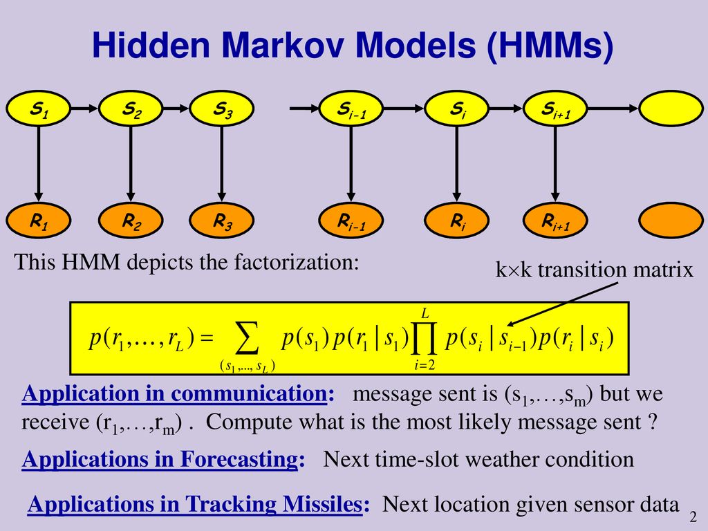 Hidden Markov Models ppt download