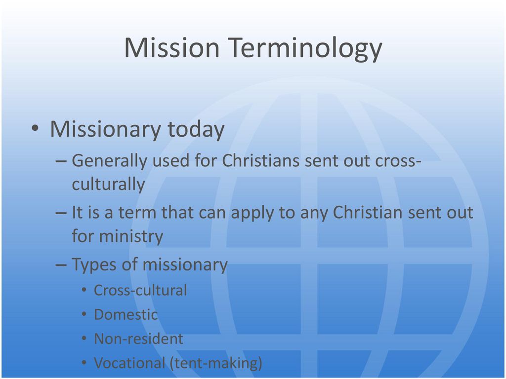 Variations Of Missionary
