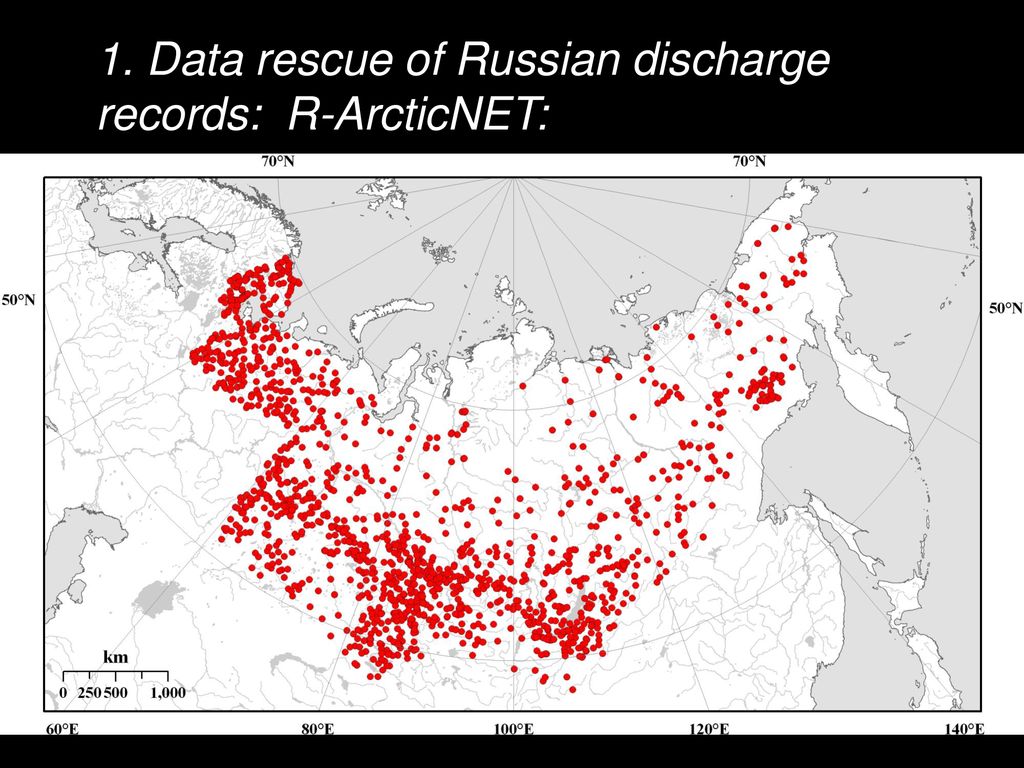 1. Data rescue of Russian discharge records: R-ArcticNET: