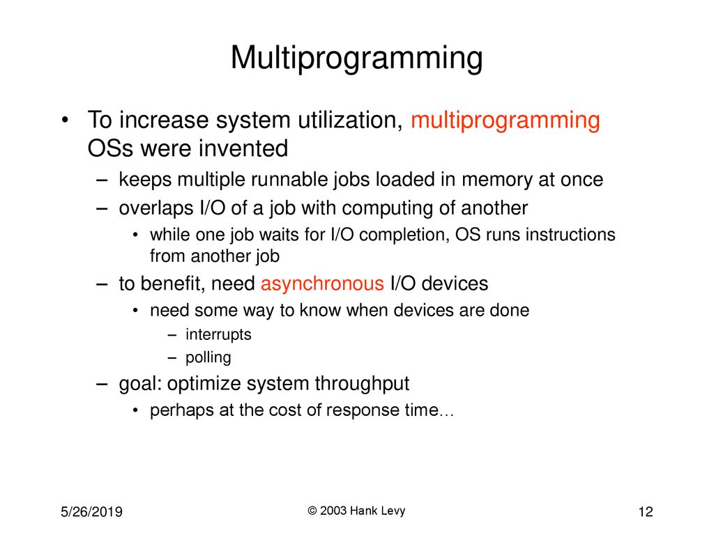 CSE 451: Operating Systems Autumn 2003 Lecture 1 Course Introduction ...