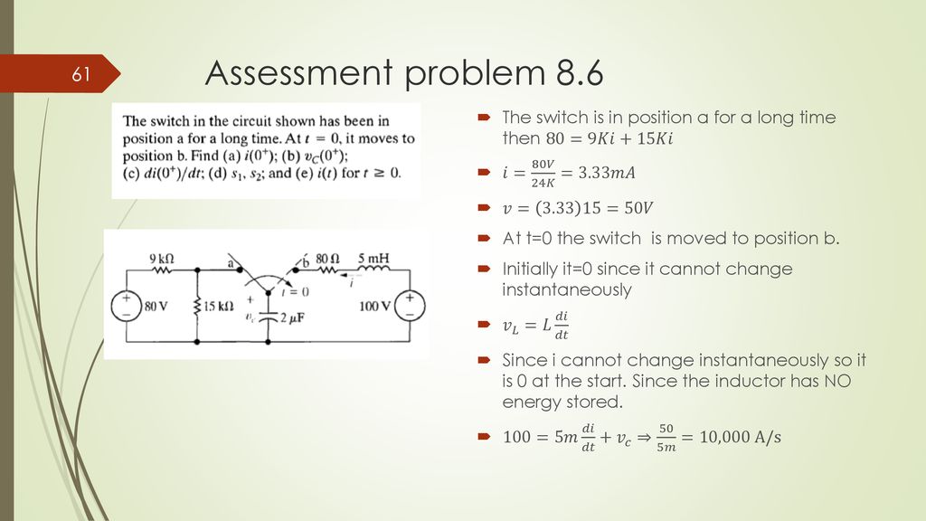Chapter 7 Rl And Rc First Order Circuits Ppt Download