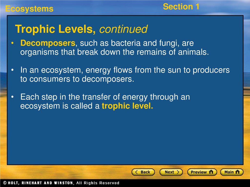 Ecosystems A group of various species that live in the same place and ... Biology Diagrams