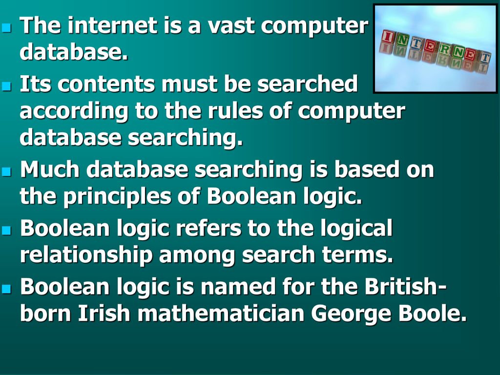 Boolean Searching on the Internet - ppt download