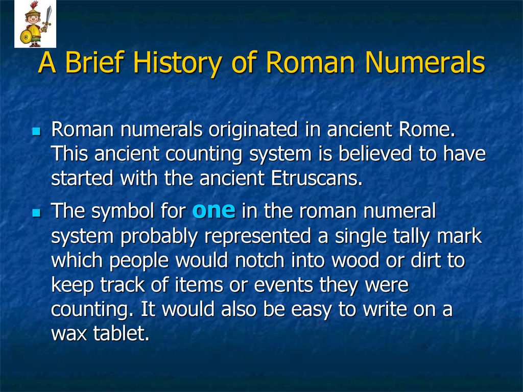 Roman numerals ppt download
