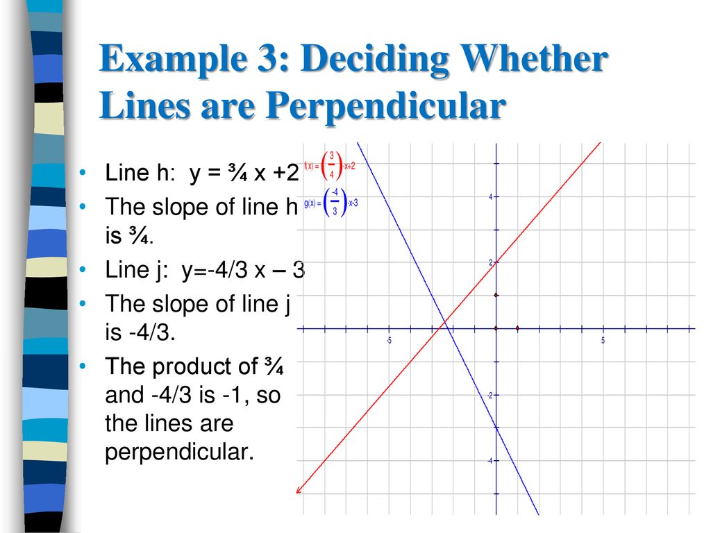 3 7 Perpendicular Lines In The Coordinate Plane Ppt Download