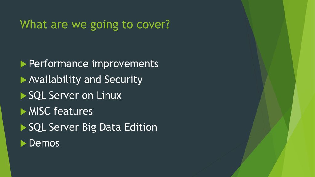 Sql server 2019 what s new eugene meidinger ppt download