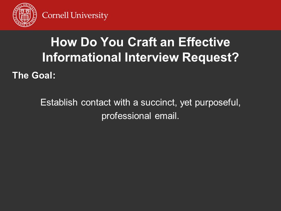 How Do You Craft an Effective Informational Interview Request